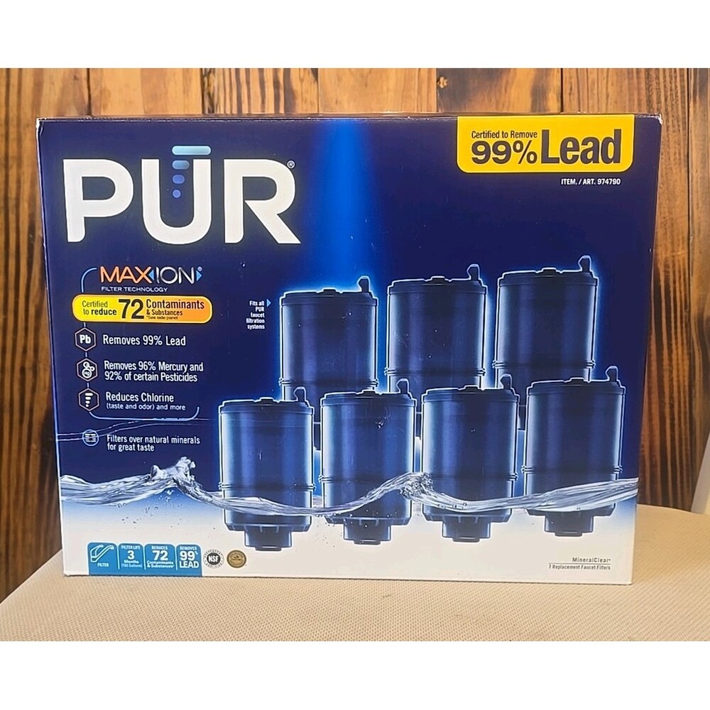 PUR Faucet-Mount Water Filter Replacement Set Maxion 72 Contaminants Model *open